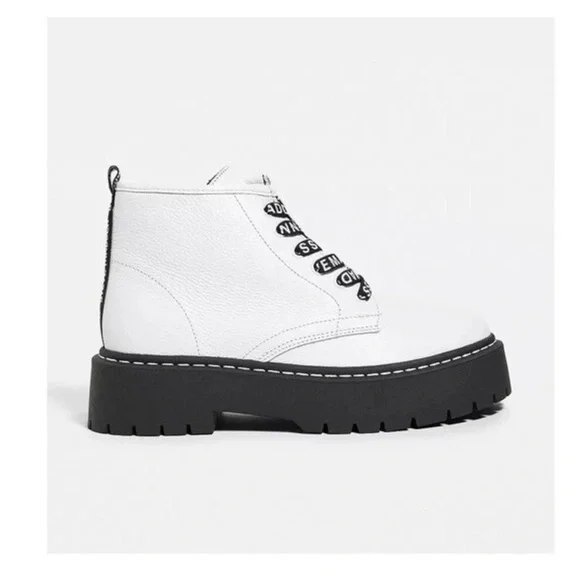 New! STEVE MADDEN “Vlais” Chunky Leather Platform Combat Boots - Picture 3 of 12